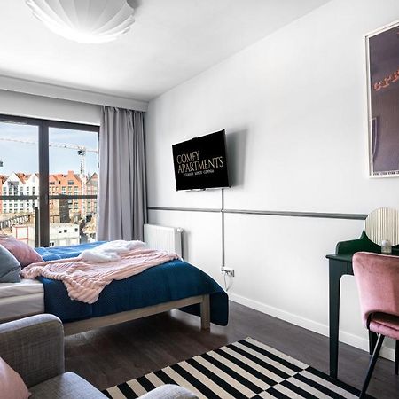 Waterlane W Oknami Na Rzeke - Marina View - Comfy Apartments Gdańsk Exteriör bild