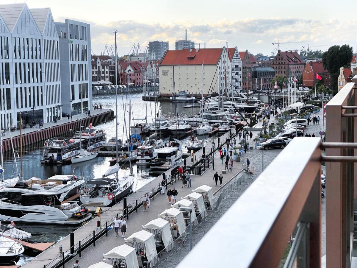Waterlane W Oknami Na Rzeke - Marina View - Comfy Apartments Gdańsk Exteriör bild