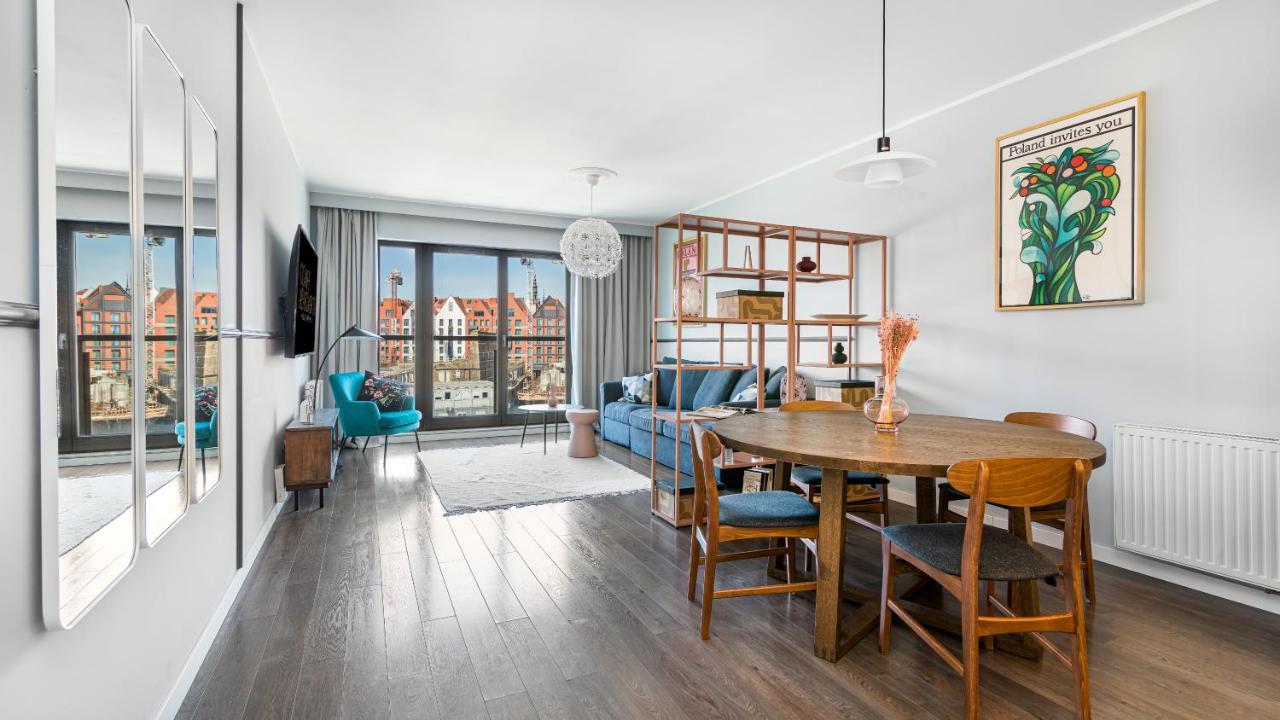 Waterlane W Oknami Na Rzeke - Marina View - Comfy Apartments Gdańsk Exteriör bild