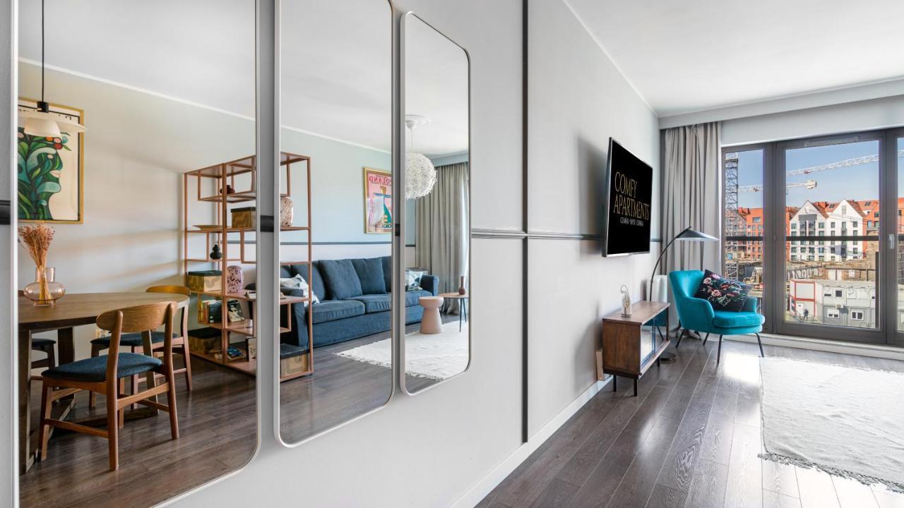 Waterlane W Oknami Na Rzeke - Marina View - Comfy Apartments Gdańsk Exteriör bild
